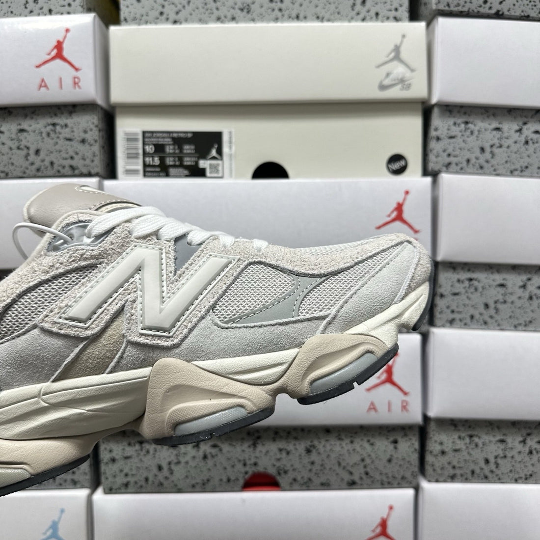 NB 9060 Light Grey White