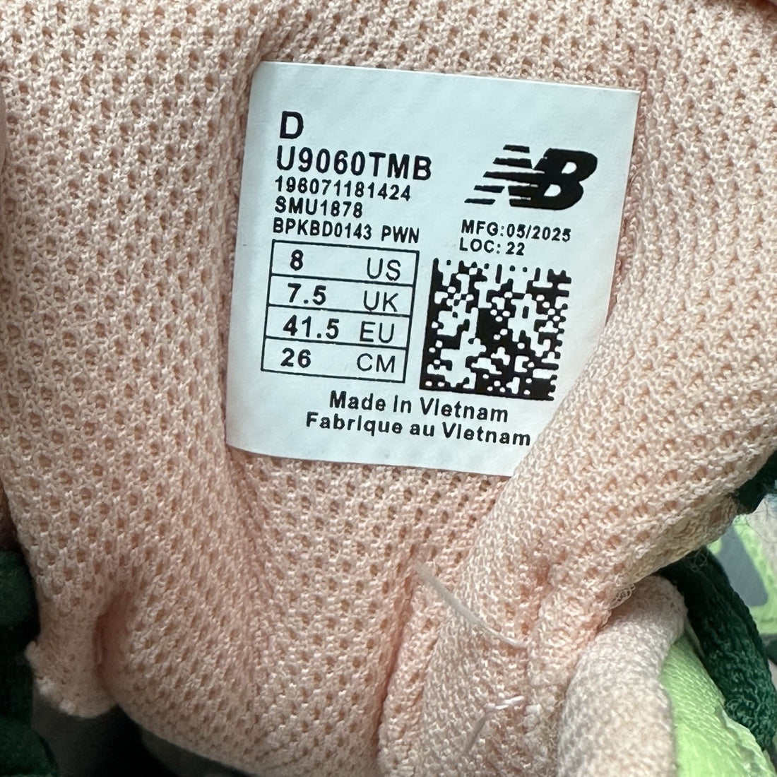 NB 9060 Lime Multicolor