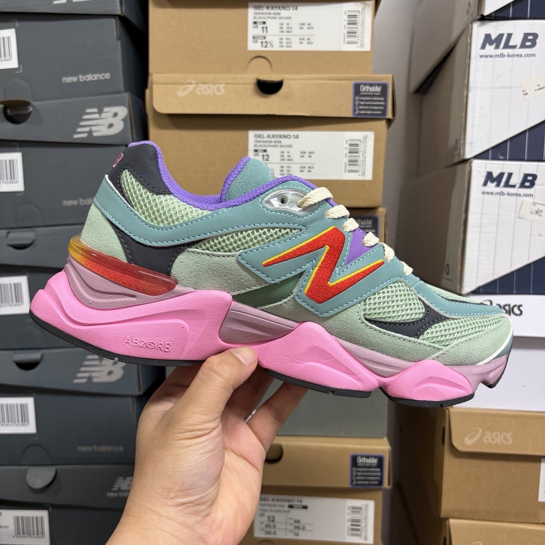 NB 9060 Mint Multicolor