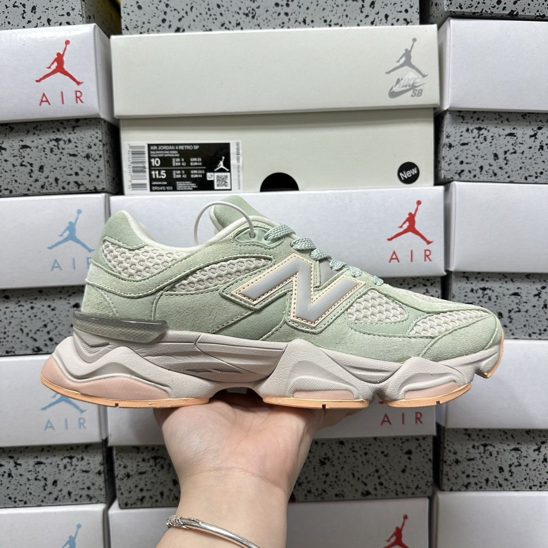 NB 9060 Mint Peach Sole