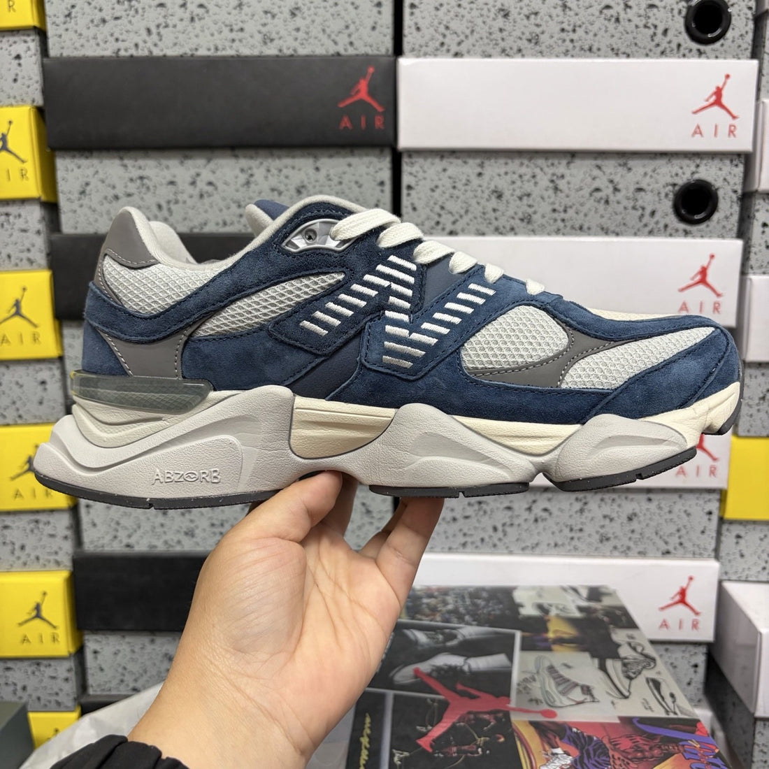 NB 9060 Navy Blue Suede