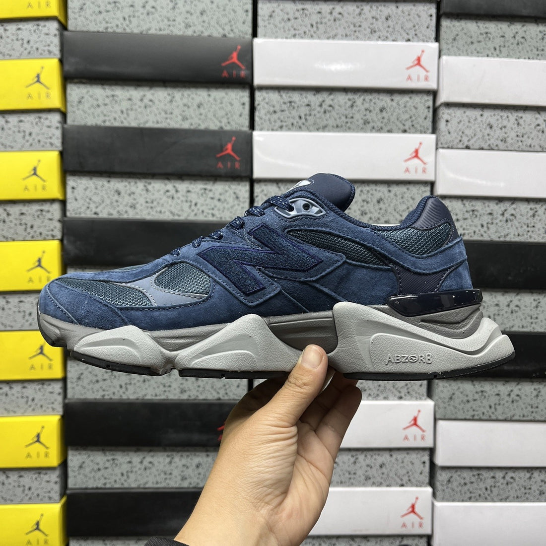 NB 9060 Navy Suede