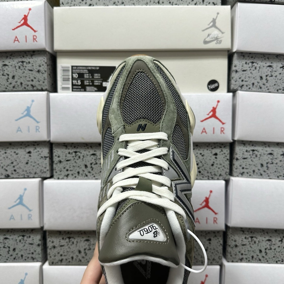 NB 9060 Olive Grey