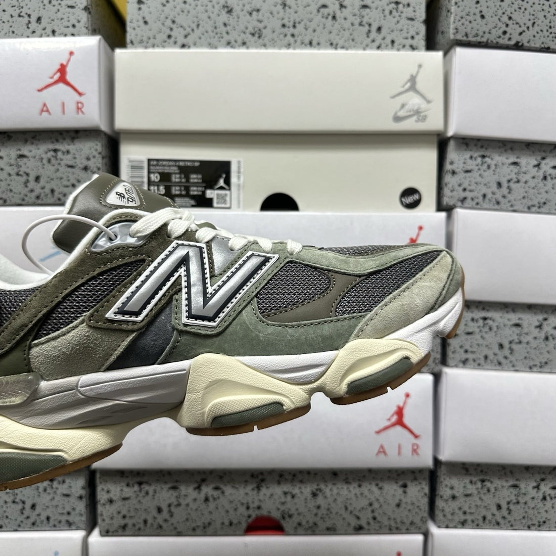 NB 9060 Olive Grey