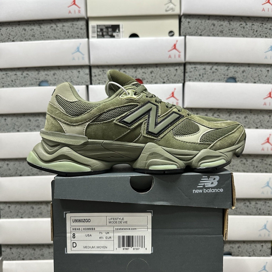 NB 9060 Olive Suede