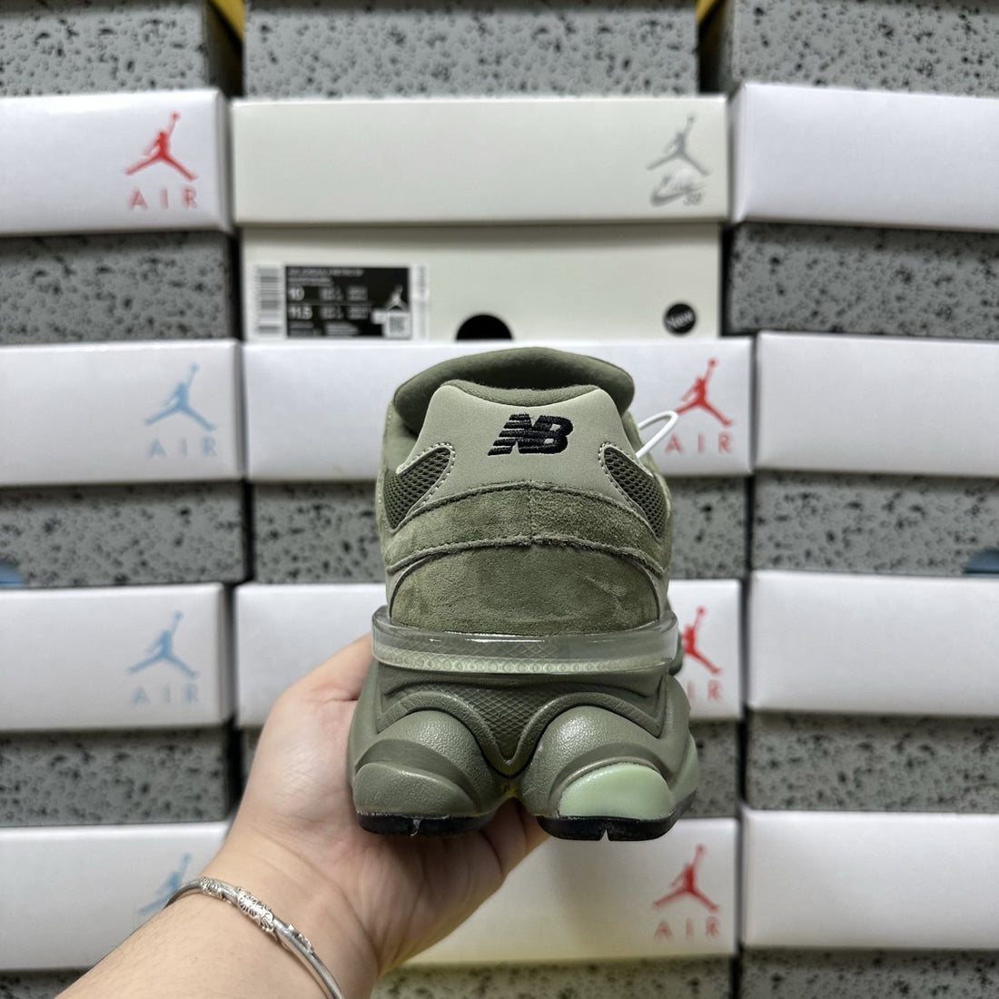 NB 9060 Olive Suede