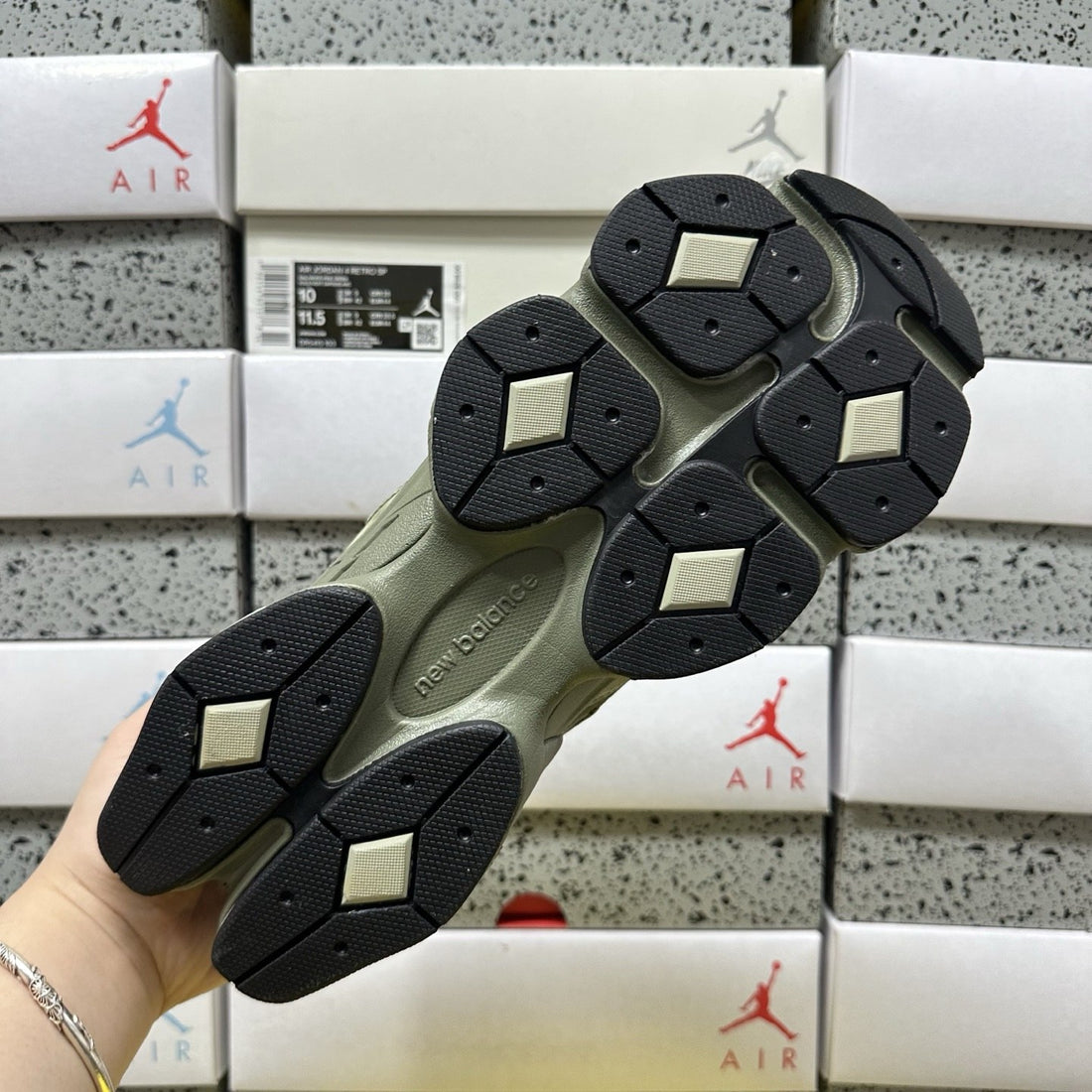NB 9060 Olive Suede
