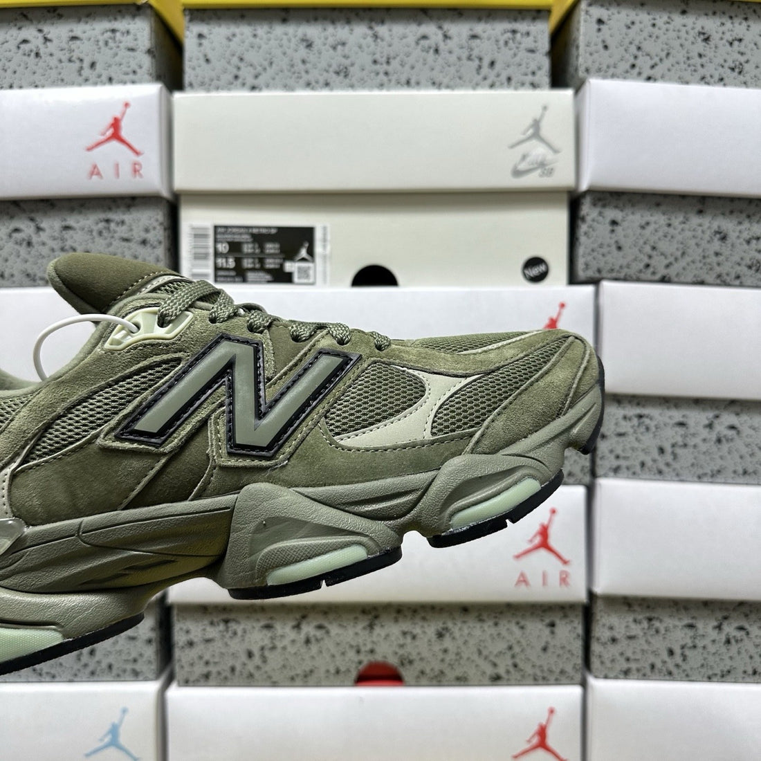 NB 9060 Olive Suede