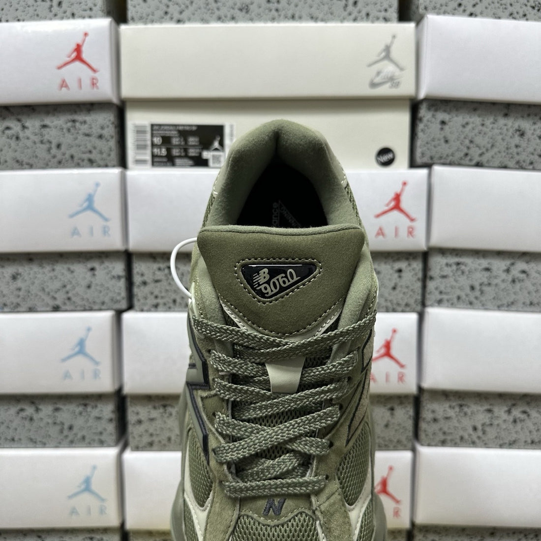 NB 9060 Olive Suede