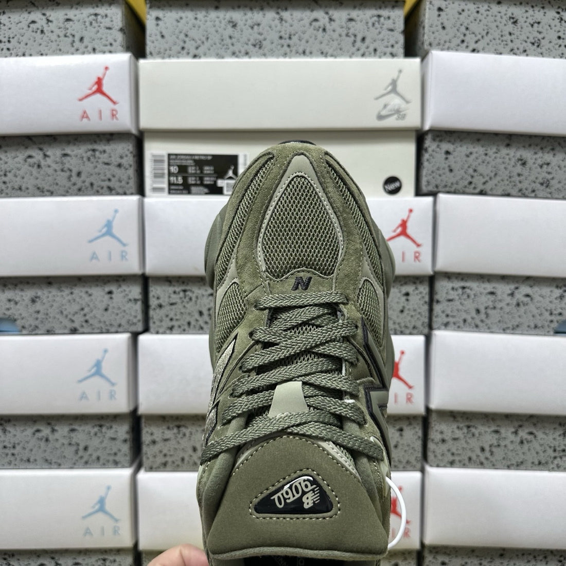 NB 9060 Olive Suede