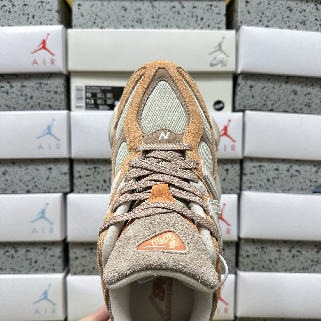 NB 9060 Orange Suede