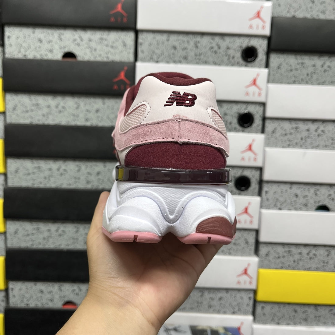 NB 9060 Pink Burgundy