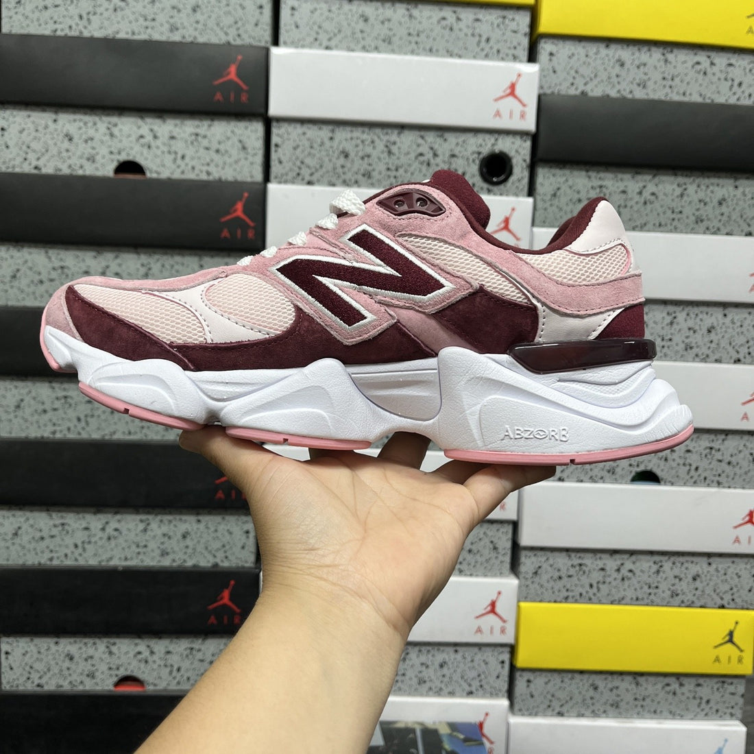 NB 9060 Pink Burgundy