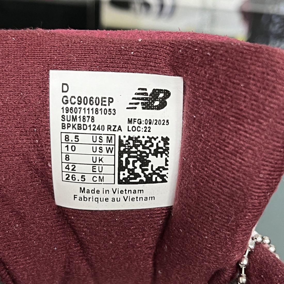 NB 9060 Pink Burgundy