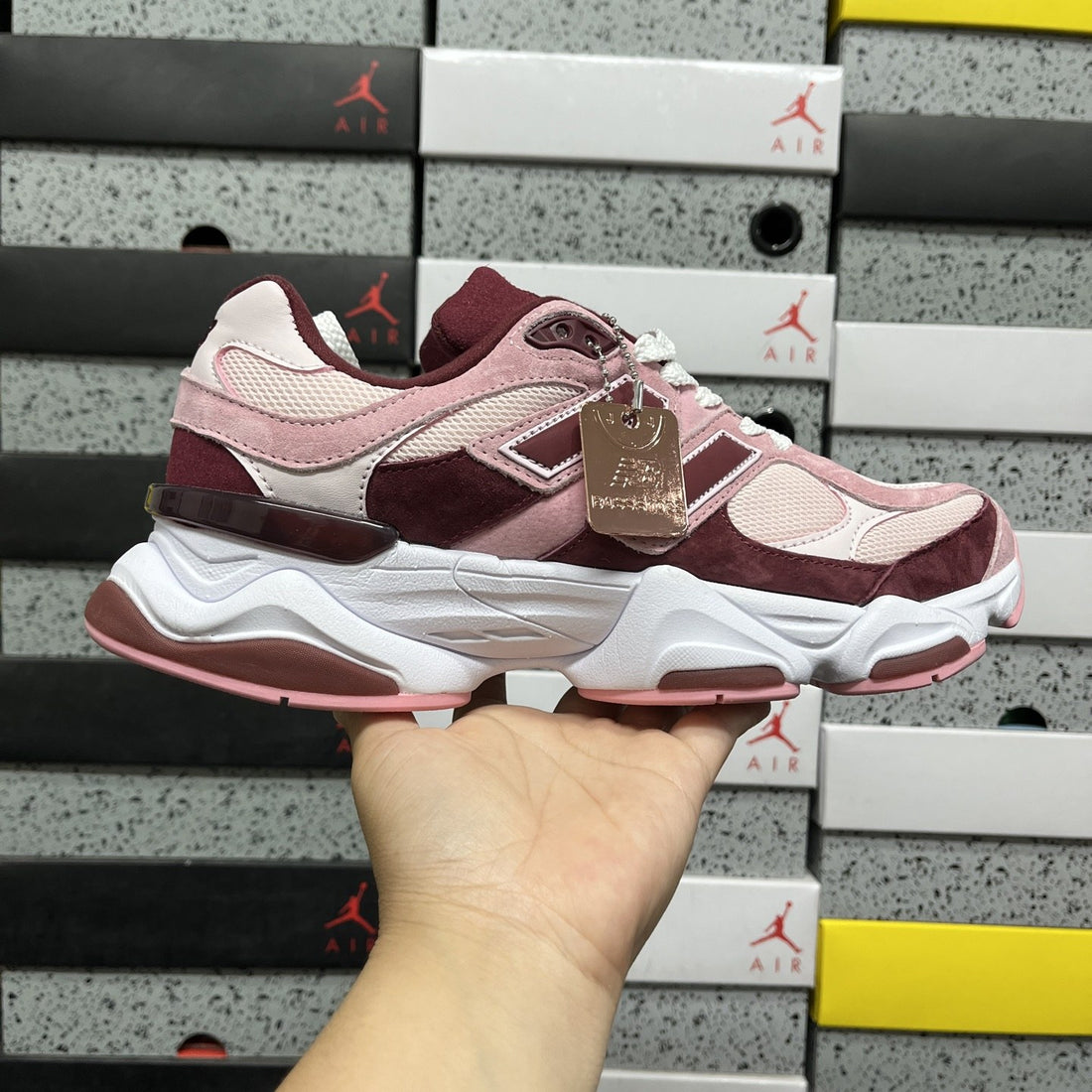 NB 9060 Pink Burgundy
