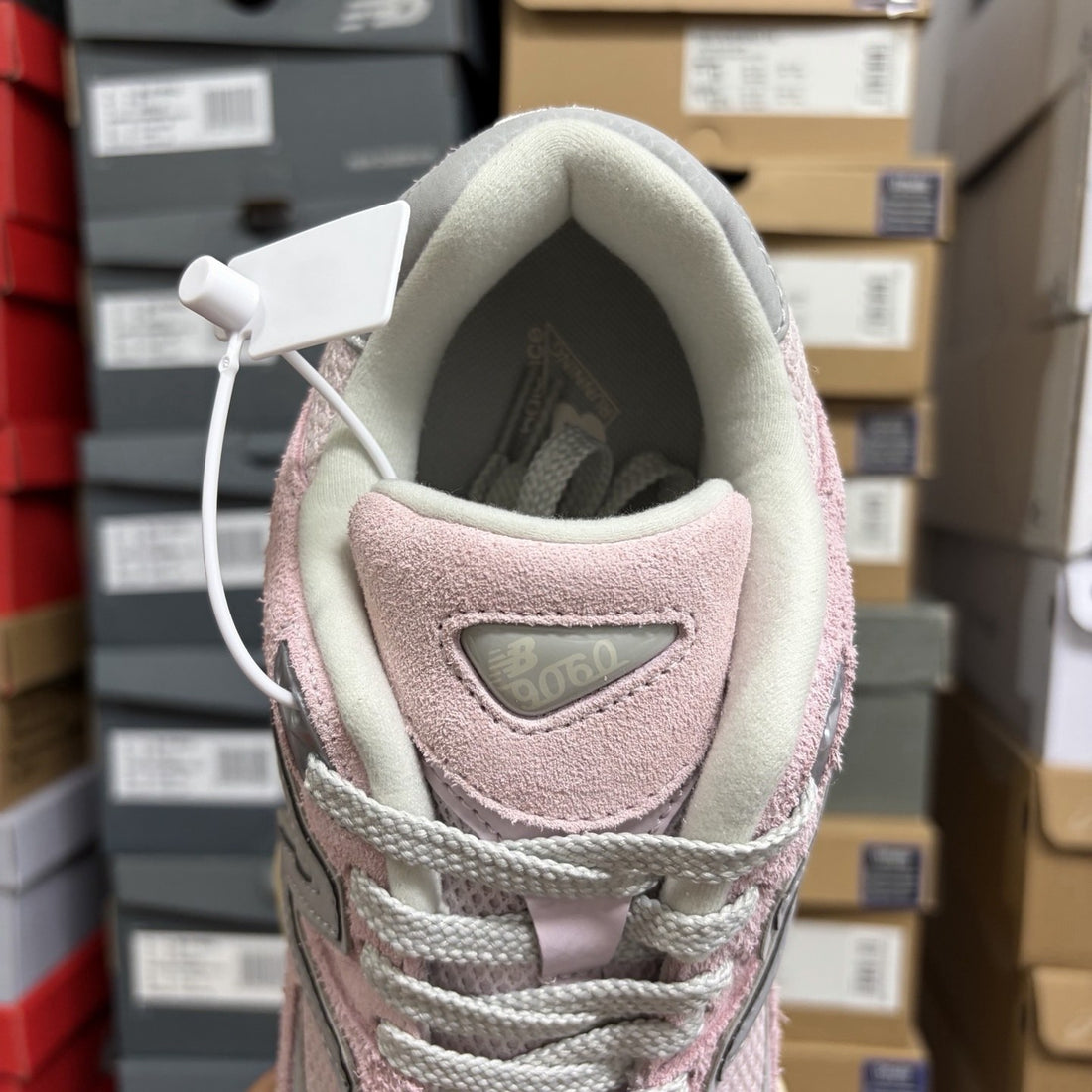 NB 9060 Pink Fuzzy Suede