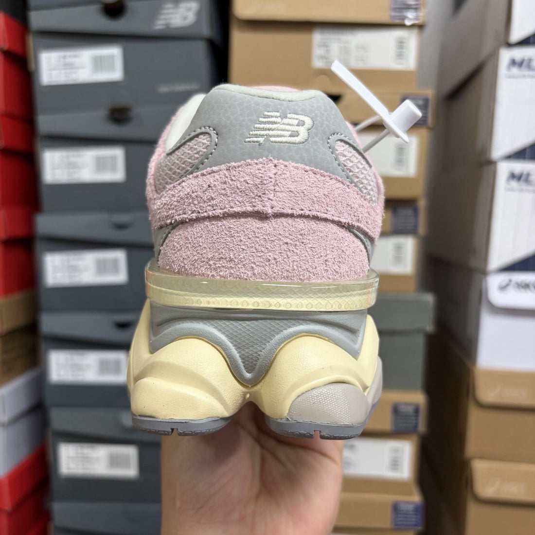NB 9060 Pink Fuzzy Suede