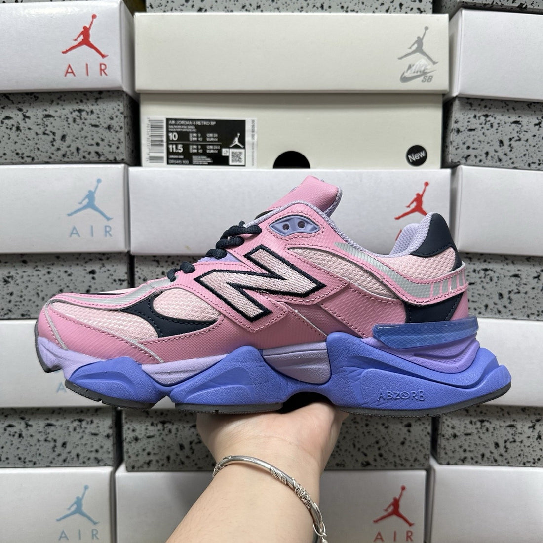 NB 9060 Pink Purple Blue
