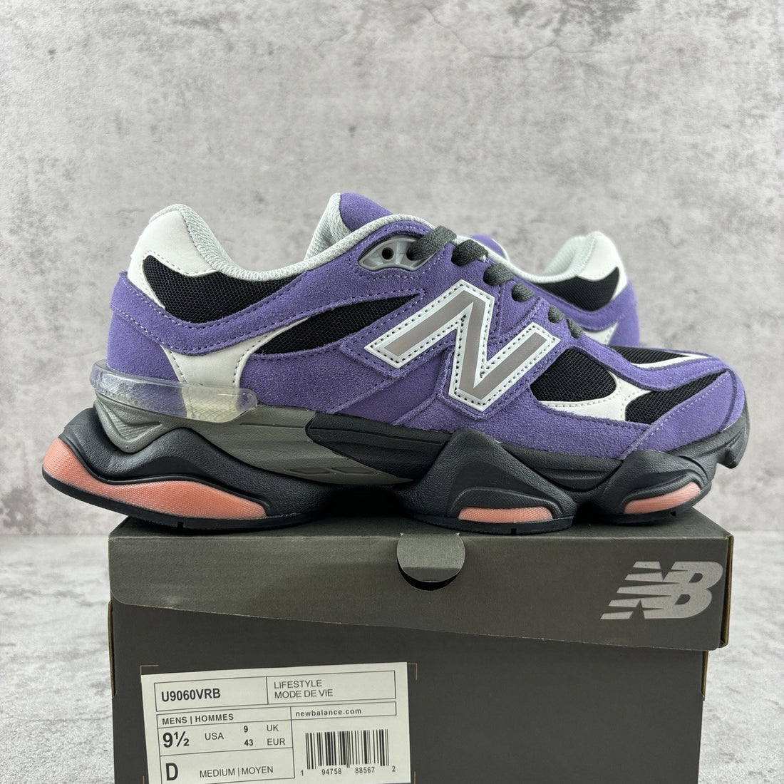 NB 9060 Purple Black Salmon