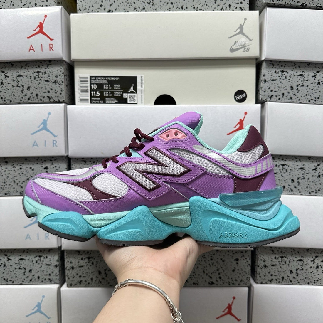 NB 9060 Purple Turquoise