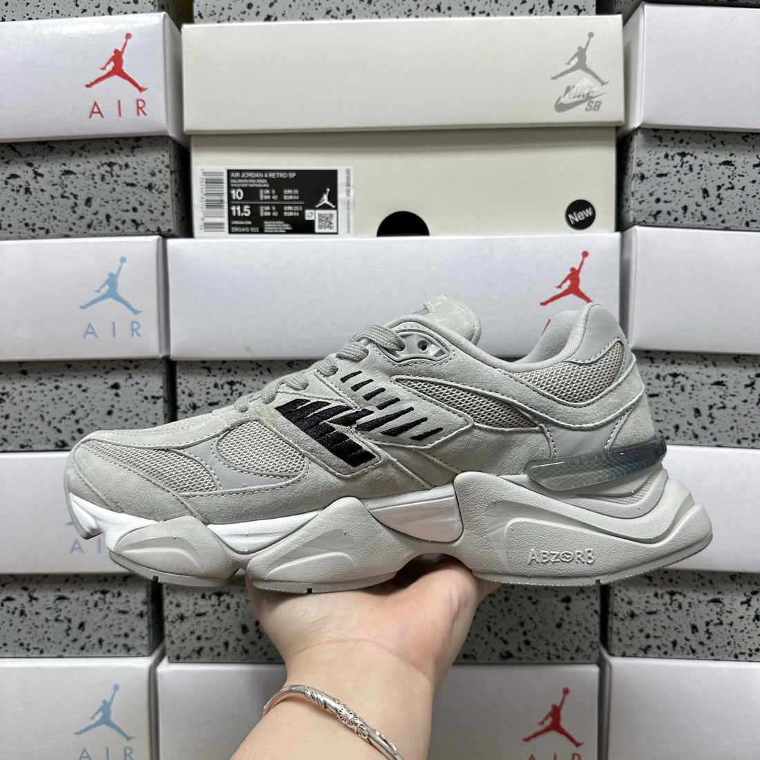 NB 9060 Rain Cloud Silver