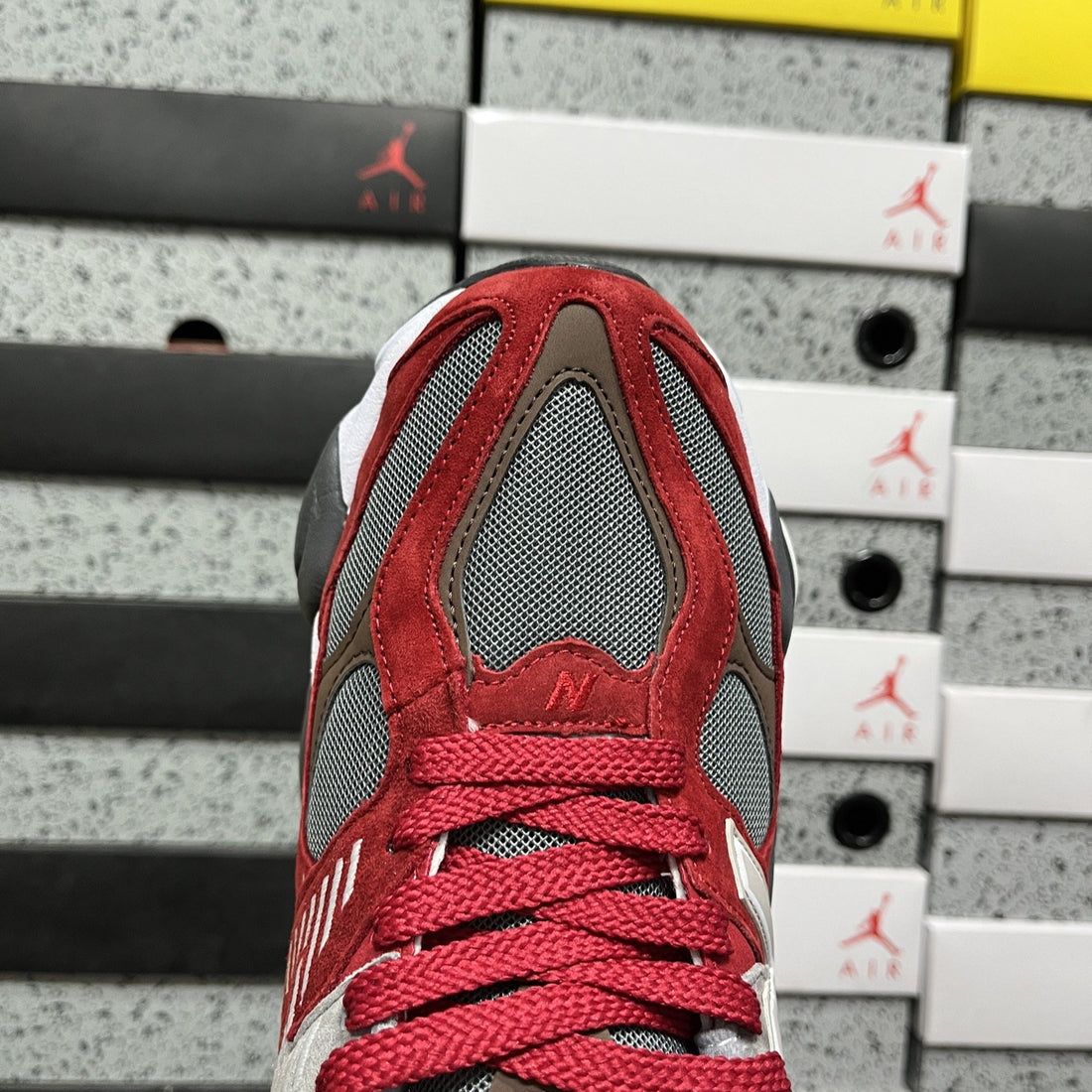 NB 9060 Red Grey