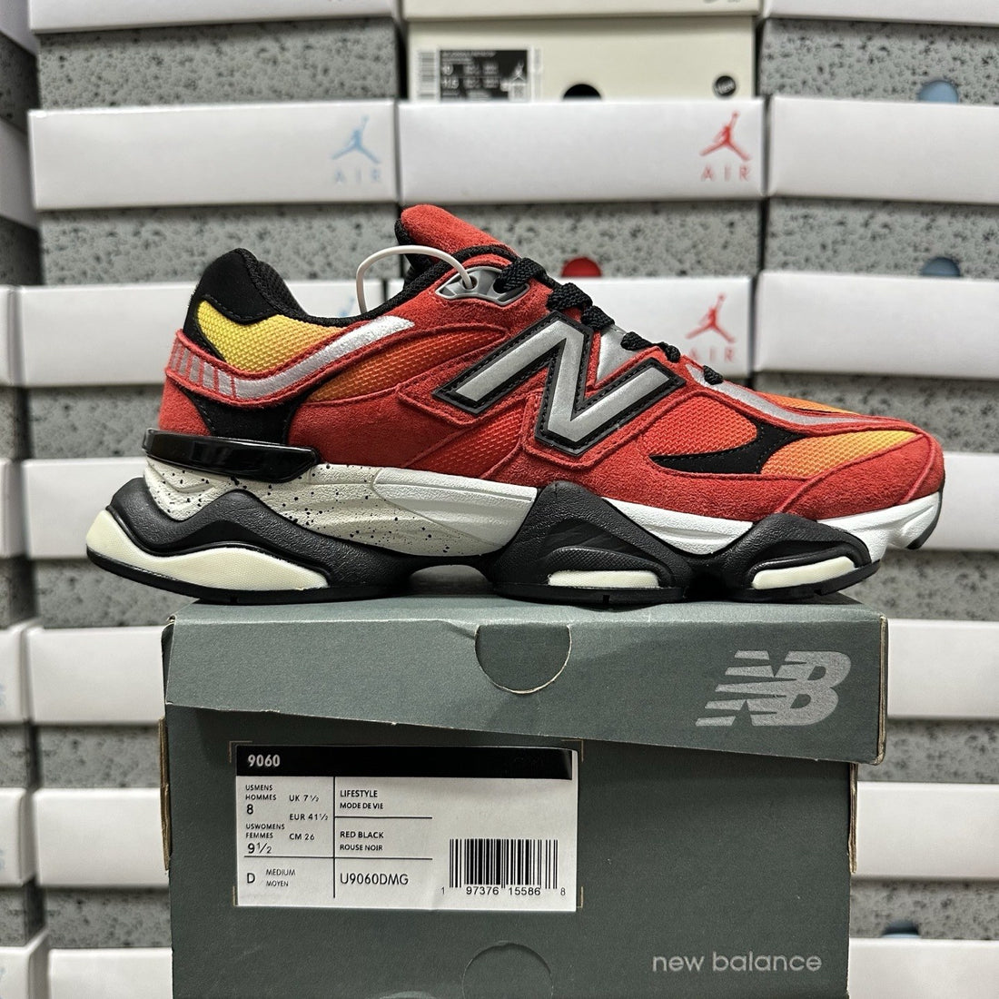 NB 9060 Red Orange Black
