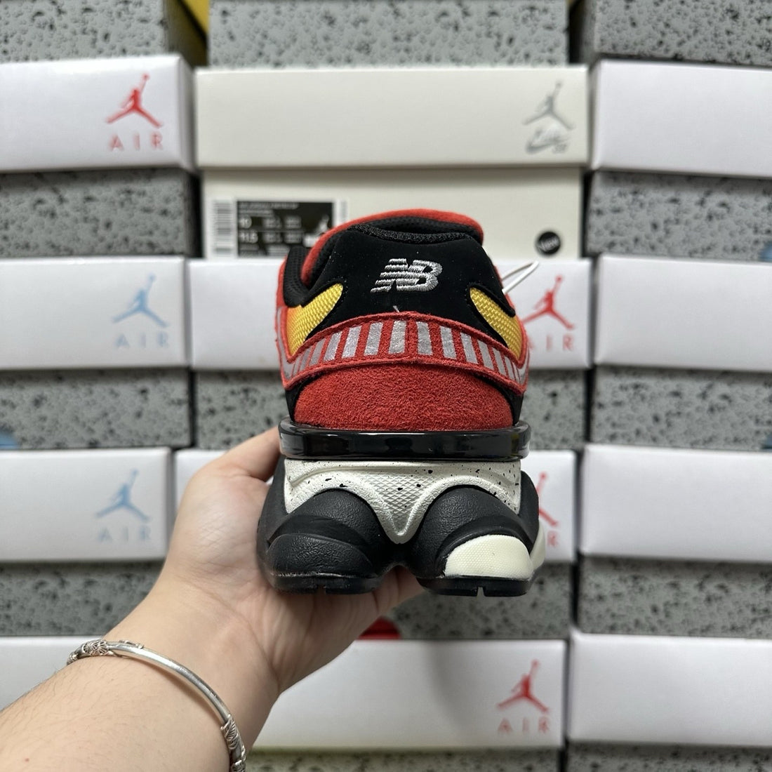 NB 9060 Red Orange Black