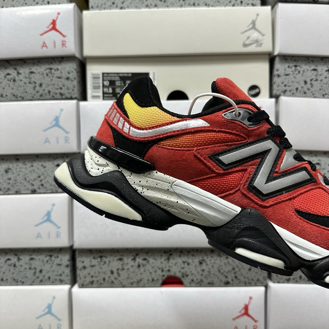 NB 9060 Red Orange Black