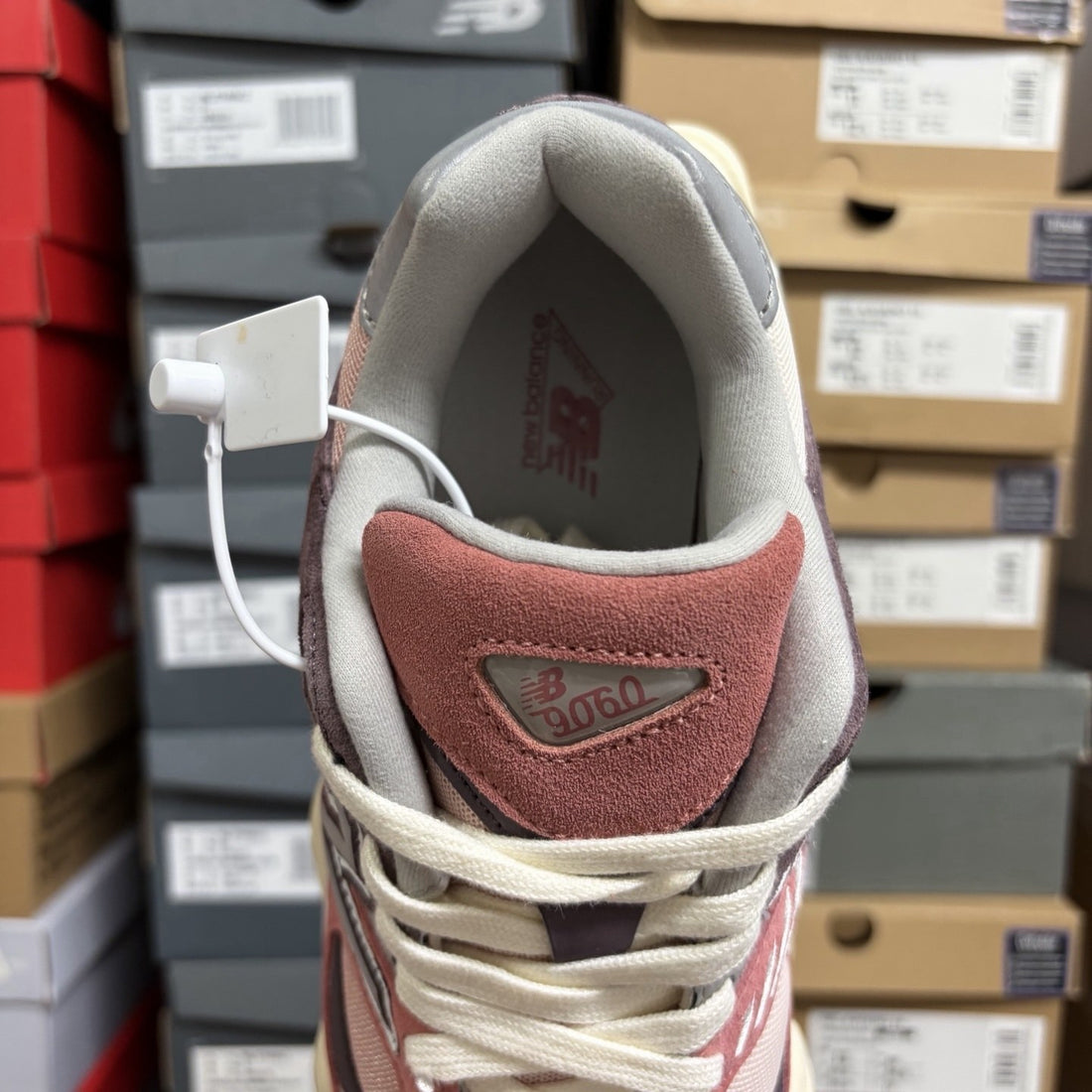 NB 9060 Rose Red Suede
