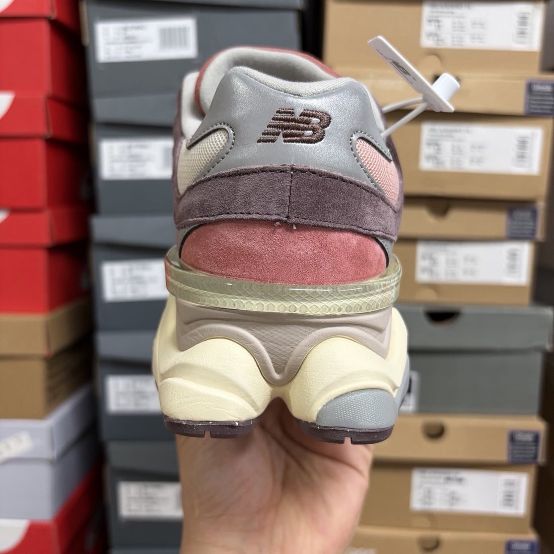 NB 9060 Rose Red Suede