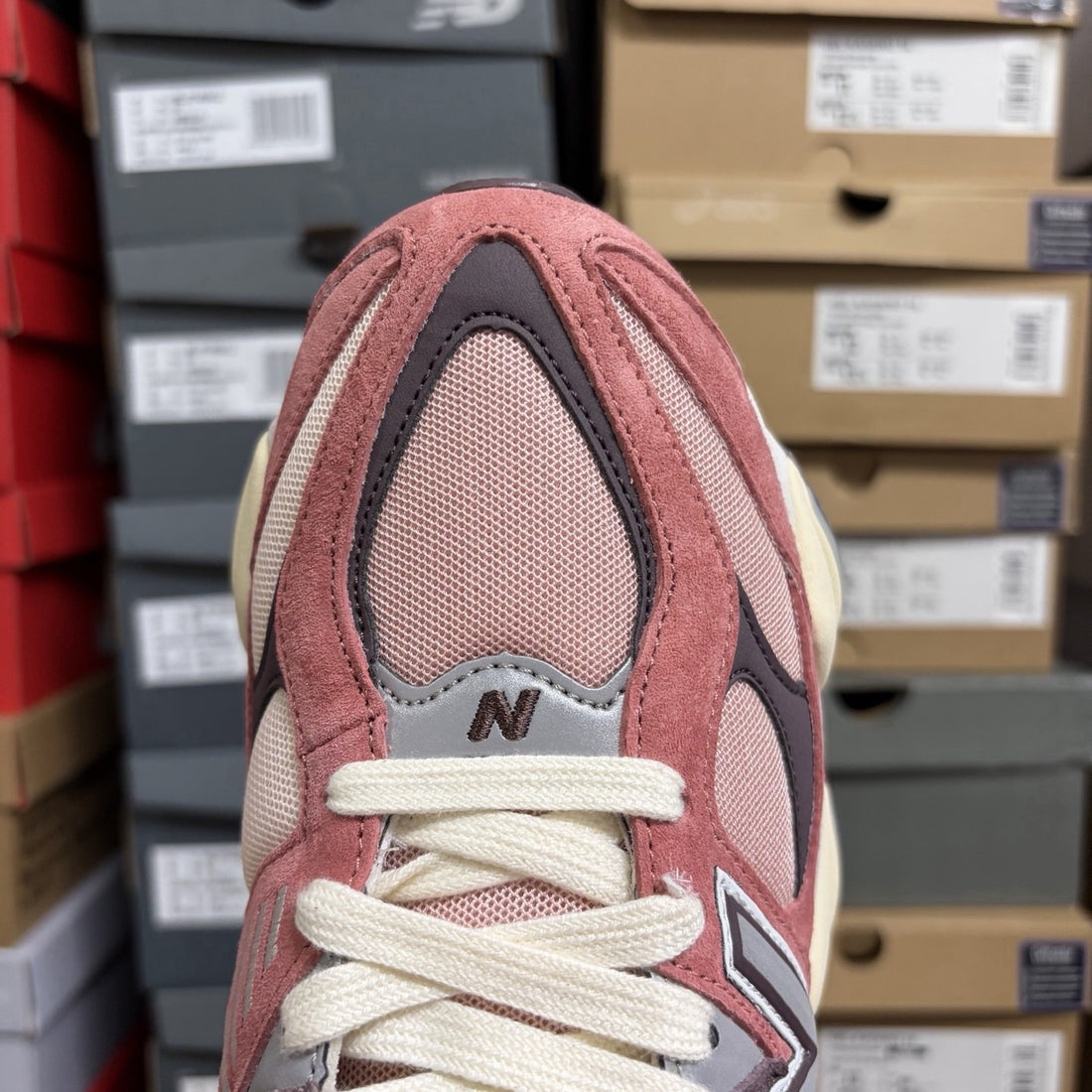 NB 9060 Rose Red Suede