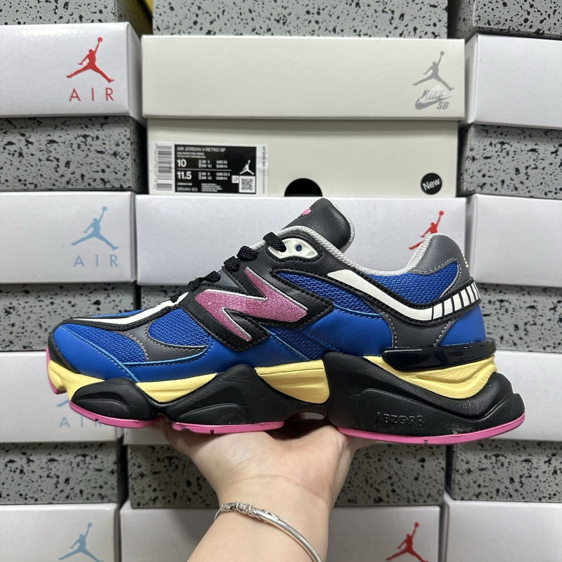 NB 9060 Royal Blue Pink