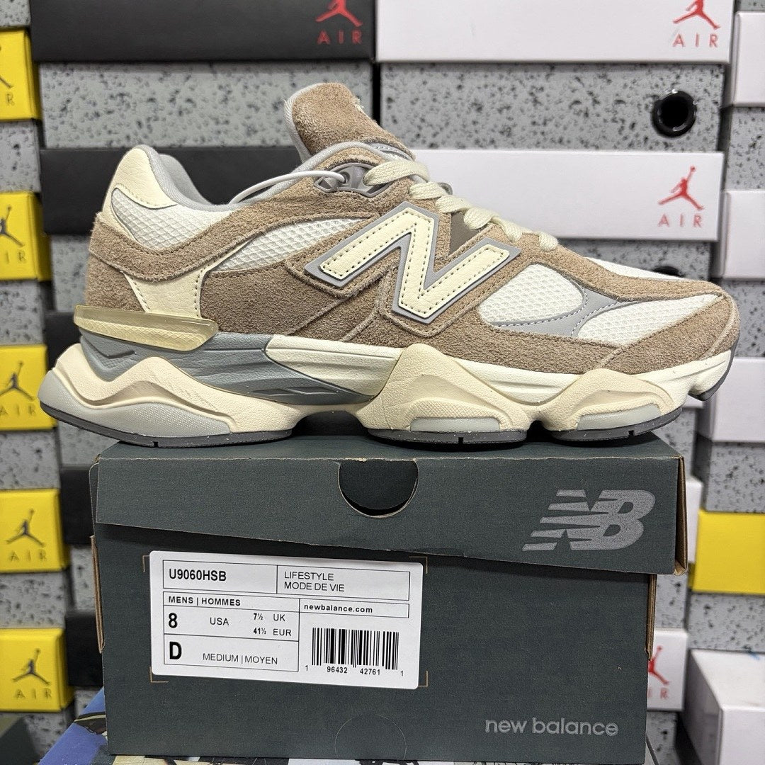 NB 9060 Tan Suede Cream