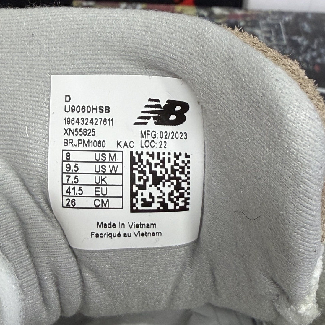 NB 9060 Tan Suede Cream