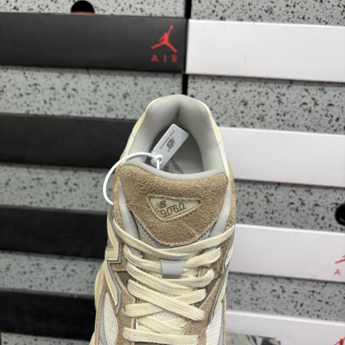 NB 9060 Tan Suede Cream