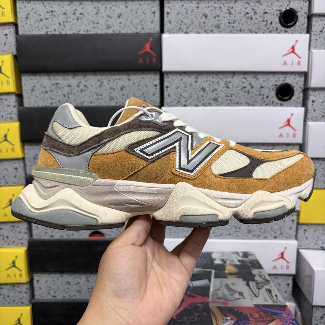 NB 9060 Wheat Brown Suede