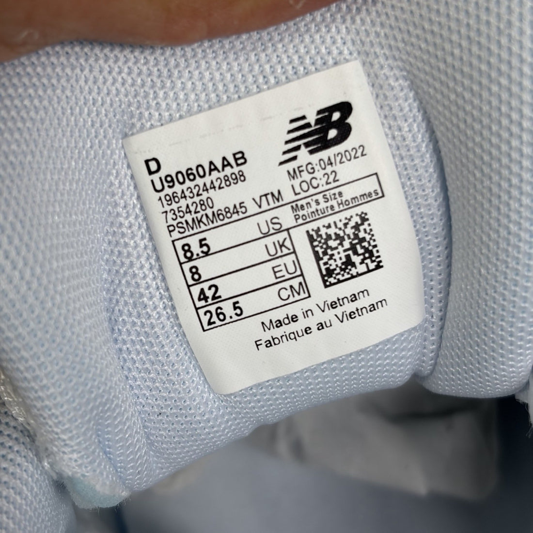NB 9060 White Black Bold