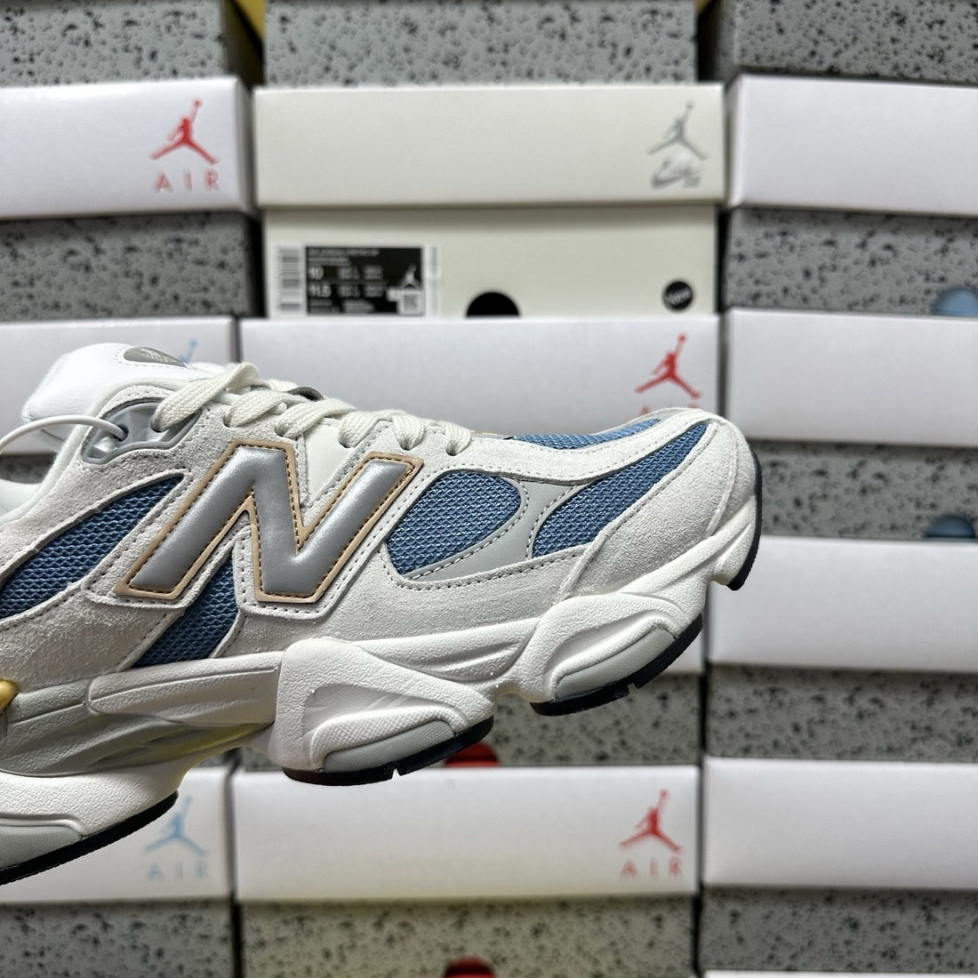 NB 9060 White Blue Yellow