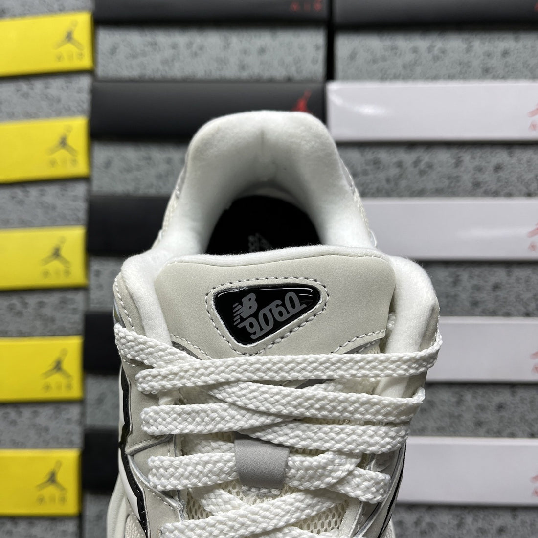 NB 9060 White Grey Black