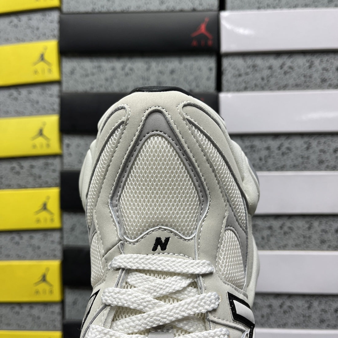 NB 9060 White Grey Black