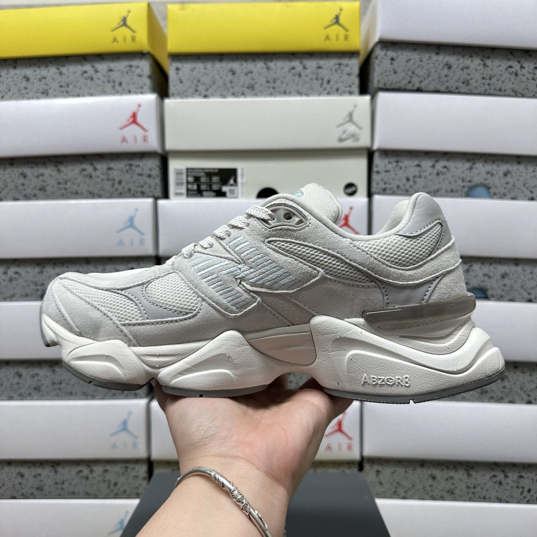 NB 9060 White Ice Blue