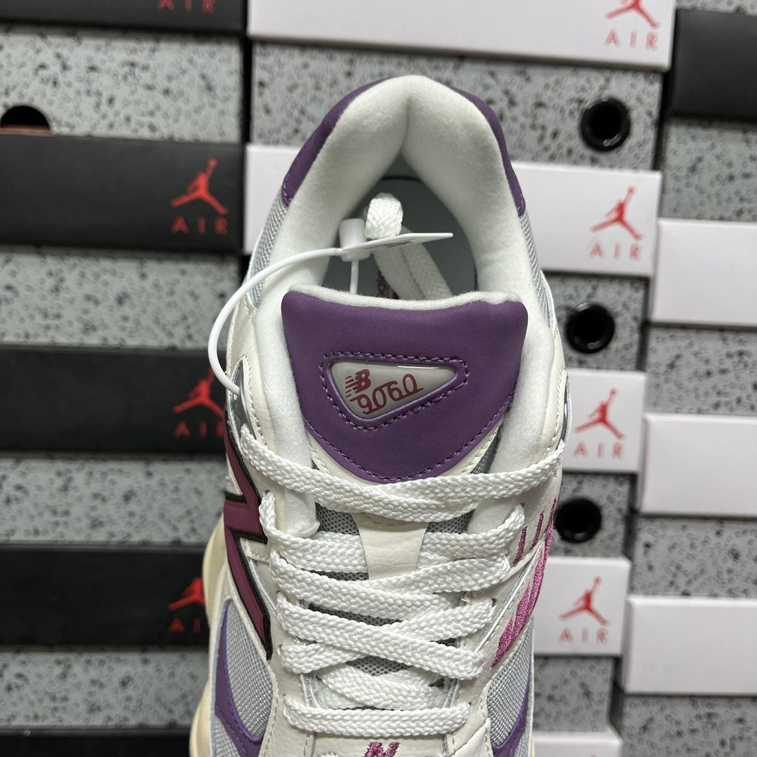 NB 9060 White Purple Burgundy