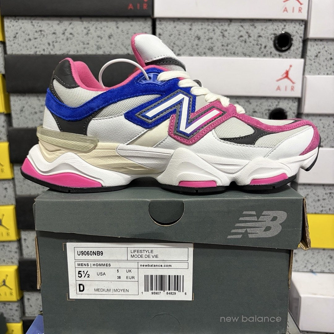 NB 9060 White Royal Magenta