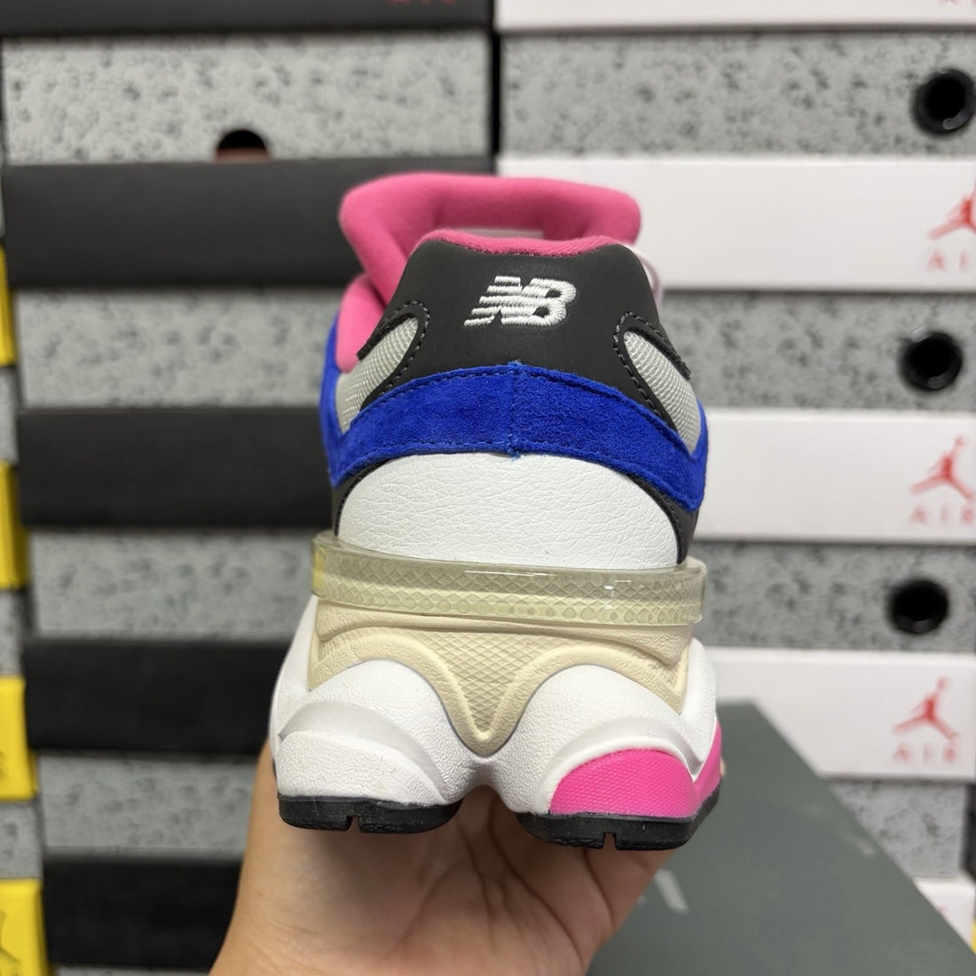 NB 9060 White Royal Magenta