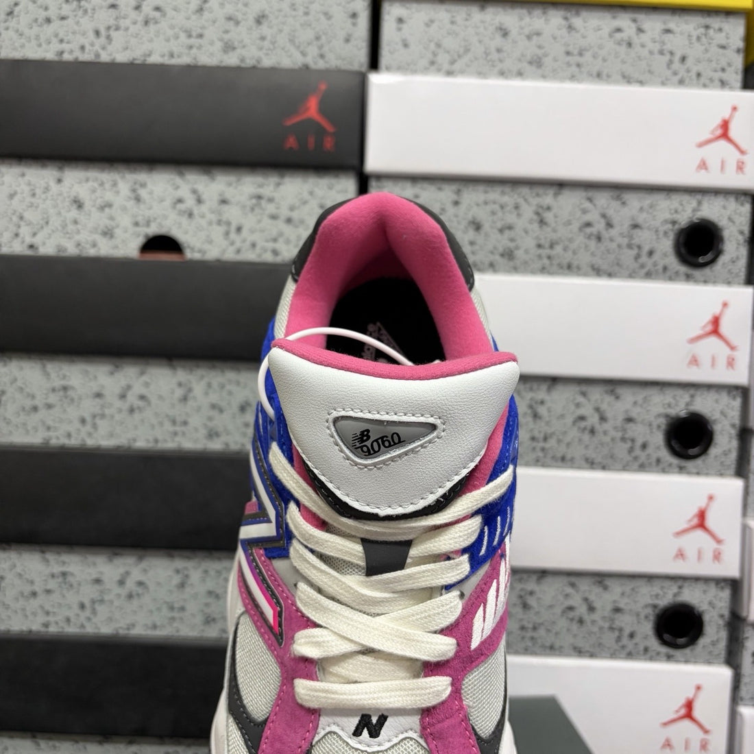 NB 9060 White Royal Magenta