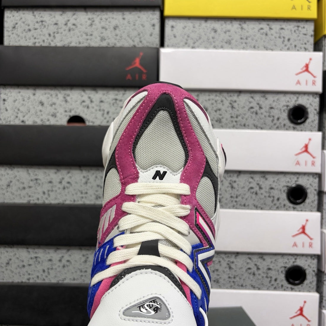 NB 9060 White Royal Magenta