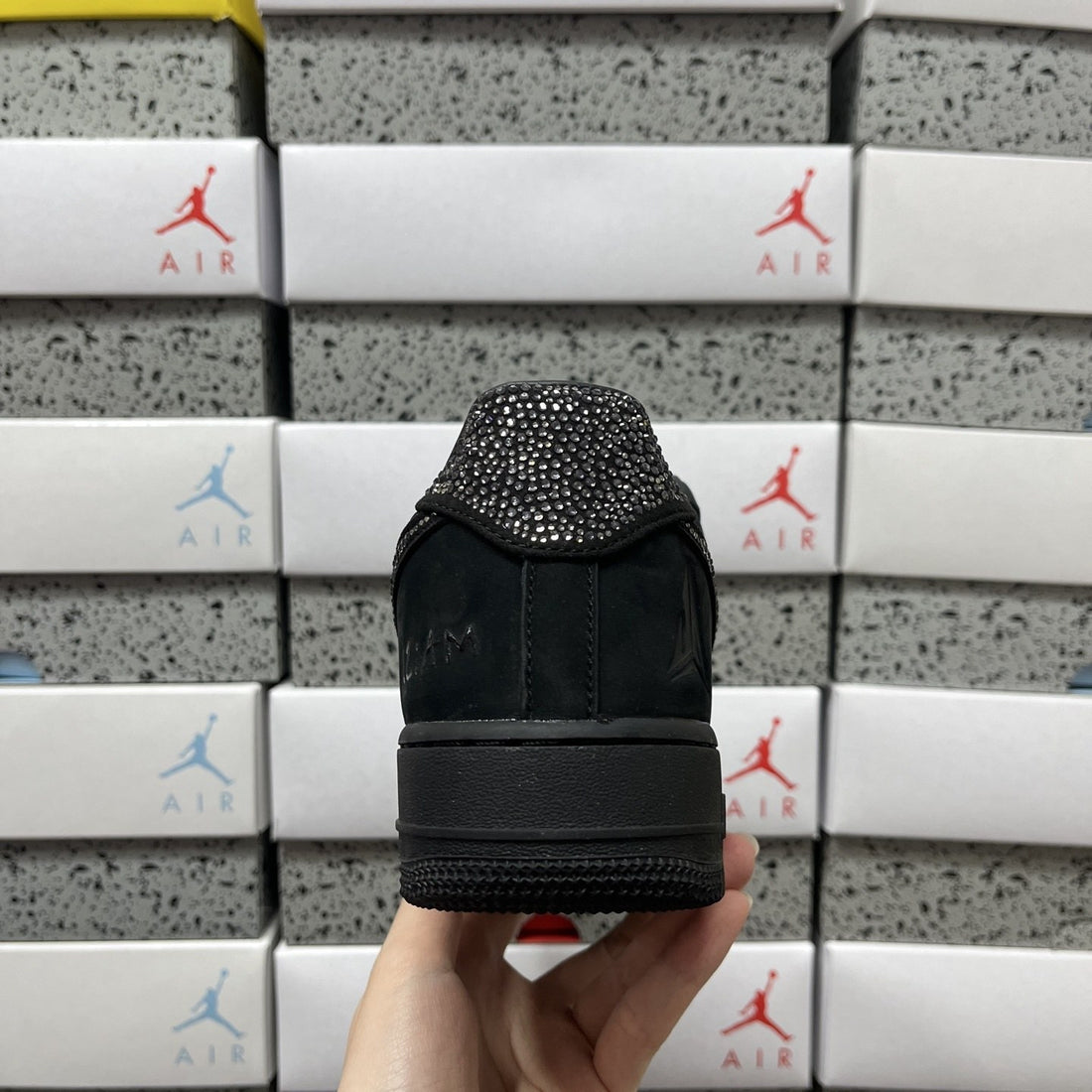 Air Force 1 Low Swarovski Black