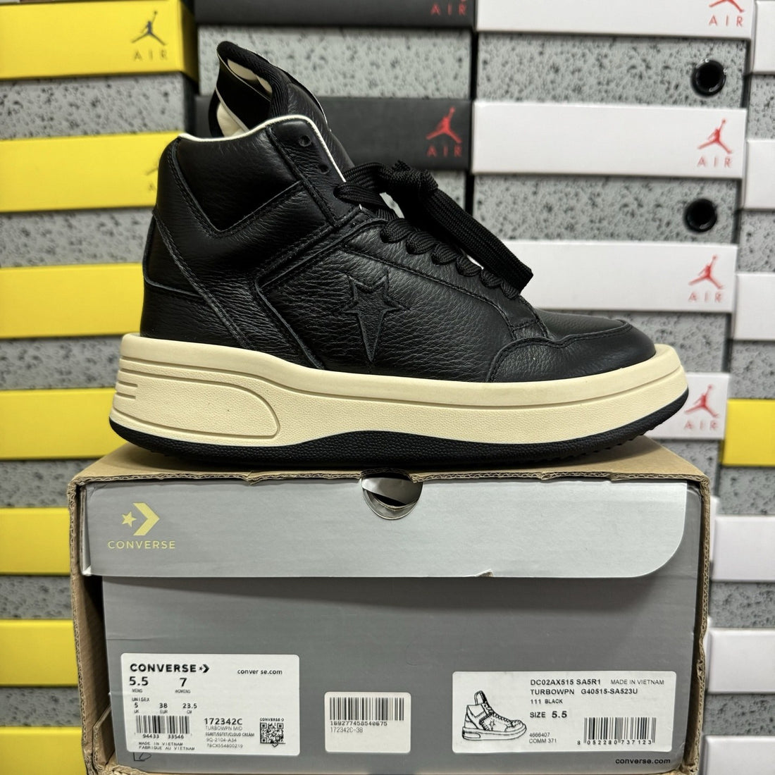 Rick Owens Converse Turbowpn Black