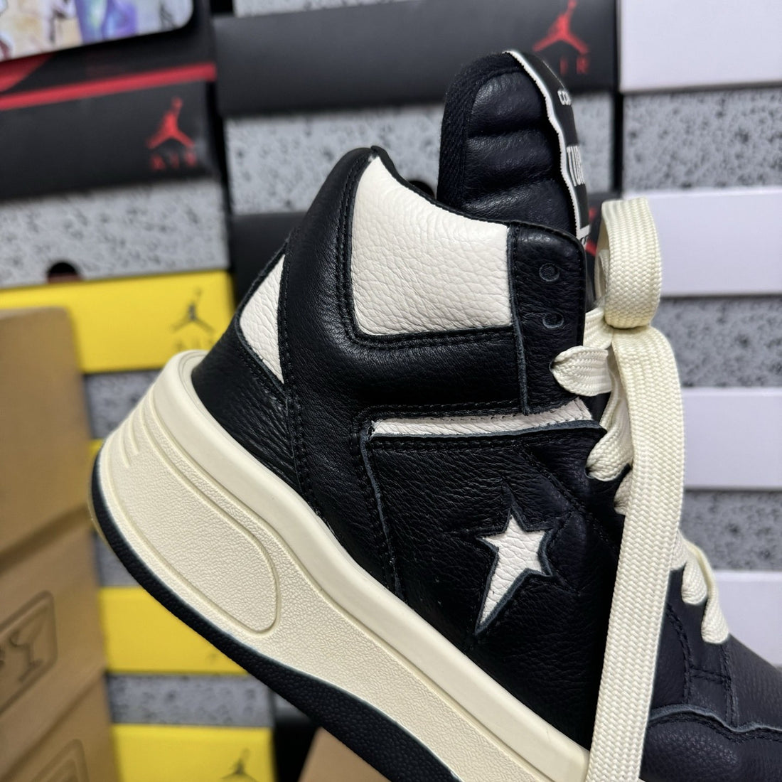 Rick Owens Converse Turbowpn Black White